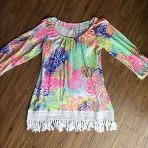 Lilly Pulitzer Alia Tunic Roar of the Seas Small